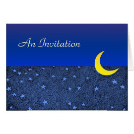 Convite de Folha e Estrelas Dobradas Personalizada