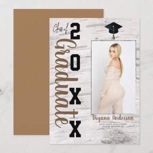 Convite de Formatura com Bétula Branca Rústica