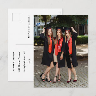 Convite de Formatura com Caligrafia Moderna Simple