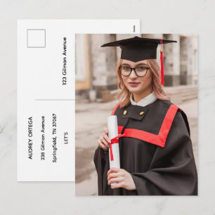 Convite de Formatura com Caligrafia Moderna Simple