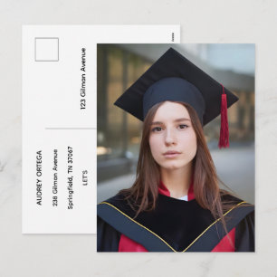 Convite de Formatura com Caligrafia Moderna Simple