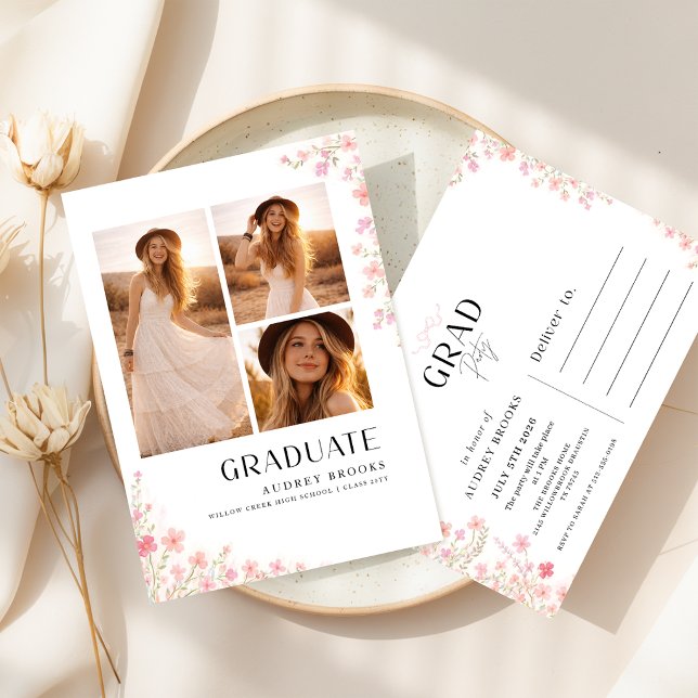 Convite de Formatura com Colagem de Fotos de Arco  (Criador carregado)