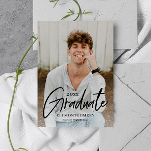 Convite de Formatura com Cor Editável Palavra Pint