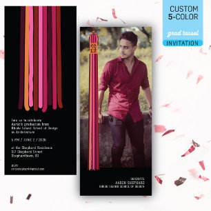 Convite de Formatura com Design Moderno de Foto e