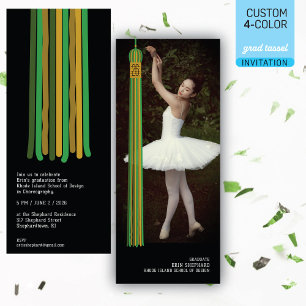 Convite de Formatura com Design Moderno de Foto e 
