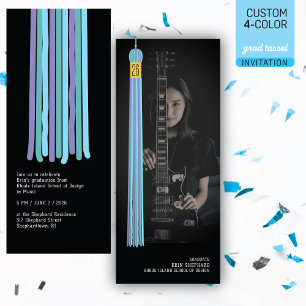 Convite de Formatura com Design Moderno de Foto e 