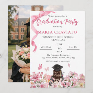 Convite de Formatura com Elegância Floral