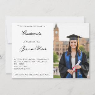 Convite de formatura com foto