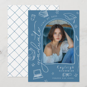 Convite de Formatura com Foto Caprichosa Desenhada