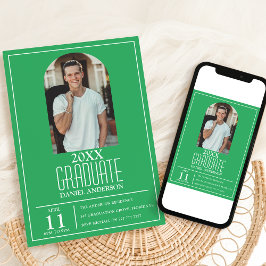 Convite de Formatura com Foto de Arco Elegante