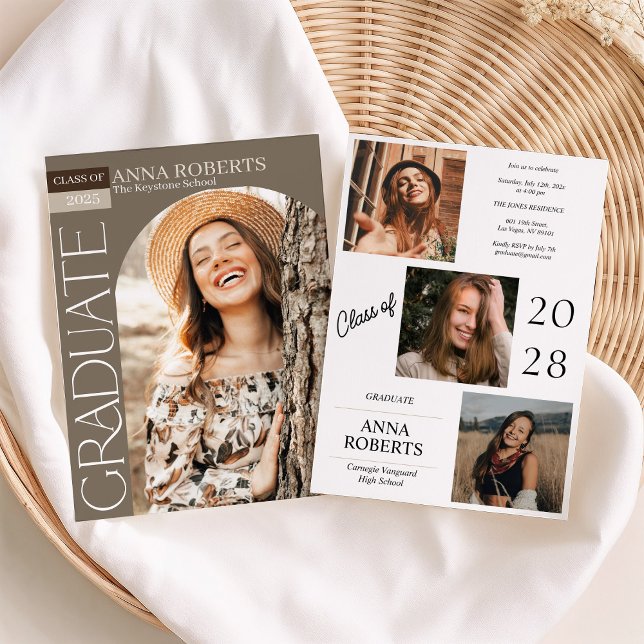 Convite de Formatura com Foto em Arco (Criador carregado)