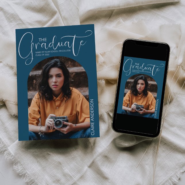 Convite de Formatura com Foto em Arco (Criador carregado)