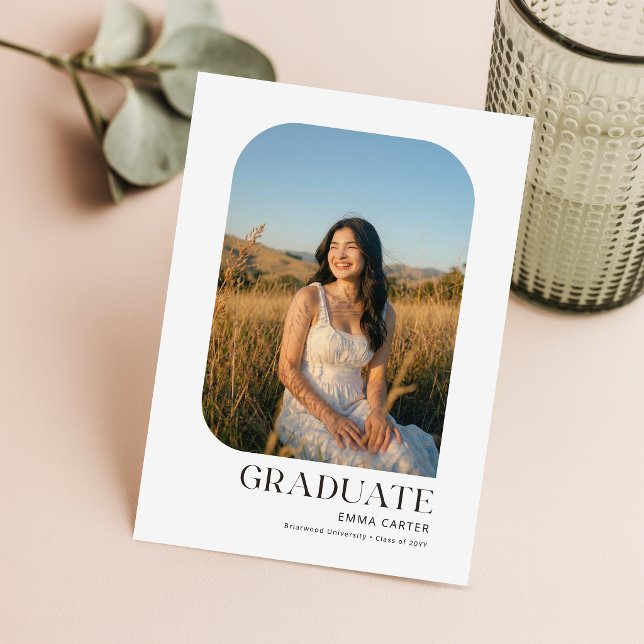 Convite de Formatura com Foto Moderno e Elegante (Criador carregado)