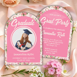 Convite de Formatura com Laços e Fitas Listradas R