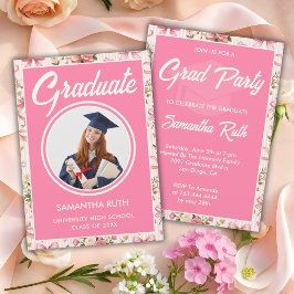 Convite de Formatura com Laços e Fitas Listrados R