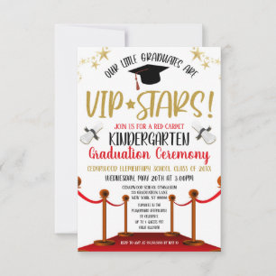 Convite de Formatura com Tema de Tapete Vermelho d