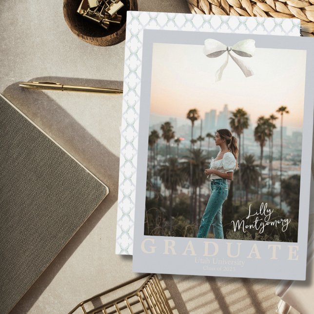 Convite de Formatura Coquette com Arco Branco Trel (Criador carregado)