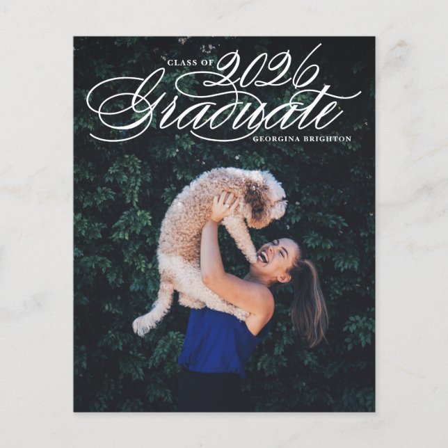 Convite de Formatura da Turma de 2024 em Elegante  (Frente)