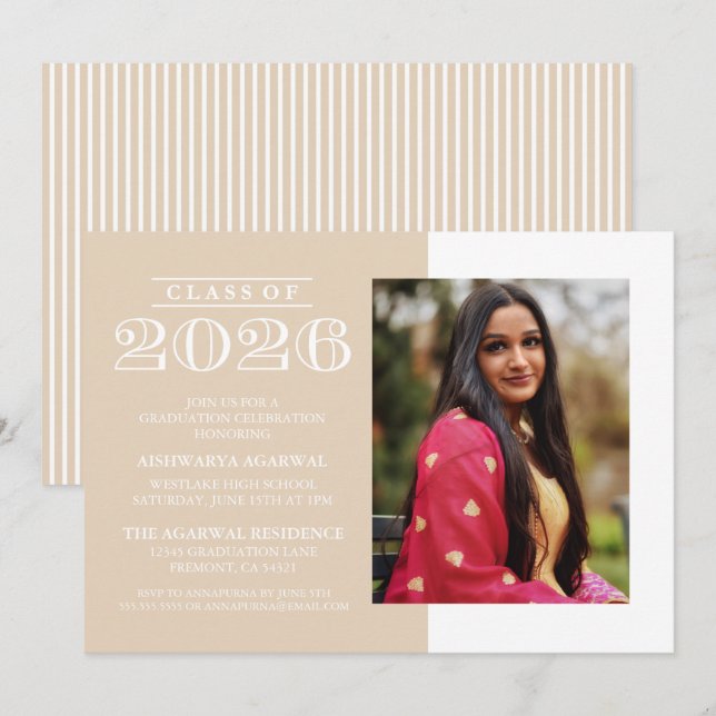CONVITE DE FORMATURA DA TURMA DE 2026 CLÁSSICO NEG (Frente/Verso)