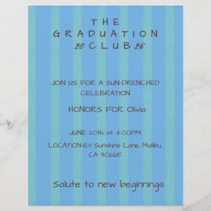 Convite de Formatura de Cabana Listrada Editável