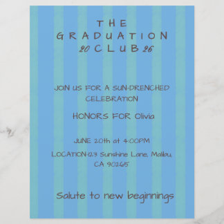 Convite de Formatura de Cabana Listrada Editável