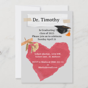 Convite de formatura de estudante de medicina edit