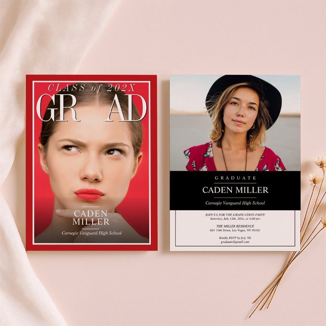 Convite de Formatura de Jornal de Revista (Criador carregado)