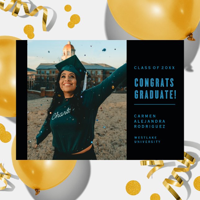 CONVITE DE FORMATURA DE PARABÉNS MINIMALISTA MODER (Criador carregado)