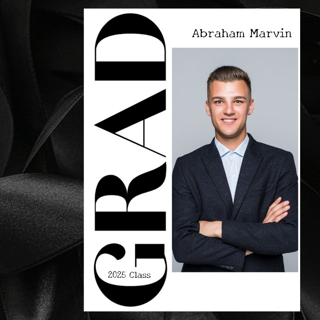 Convite de formatura elegante Cartão Magnético (Criador carregado)