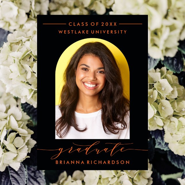 CONVITE DE FORMATURA EM ARCO SCRIPT MODERNO SIMPLE (Criador carregado)