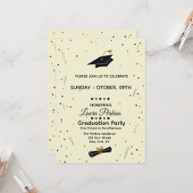 Convite de Formatura em Roteiro Moderno