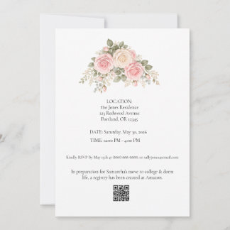 Convite de Formatura Floral