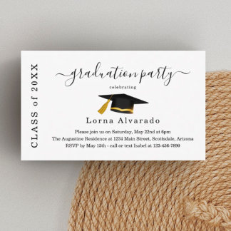 Convite de Formatura Minimalista Elegante