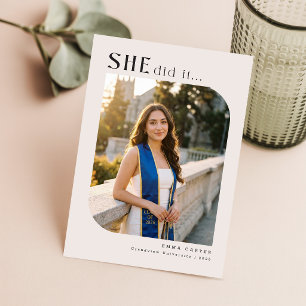 Convite de Formatura Moderno com Colagem de Fotos 