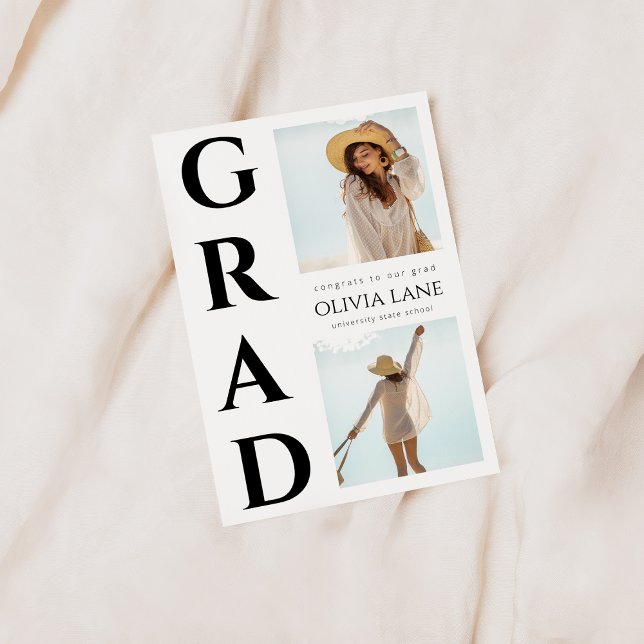 Convite de Formatura Moderno com Foto (Criador carregado)