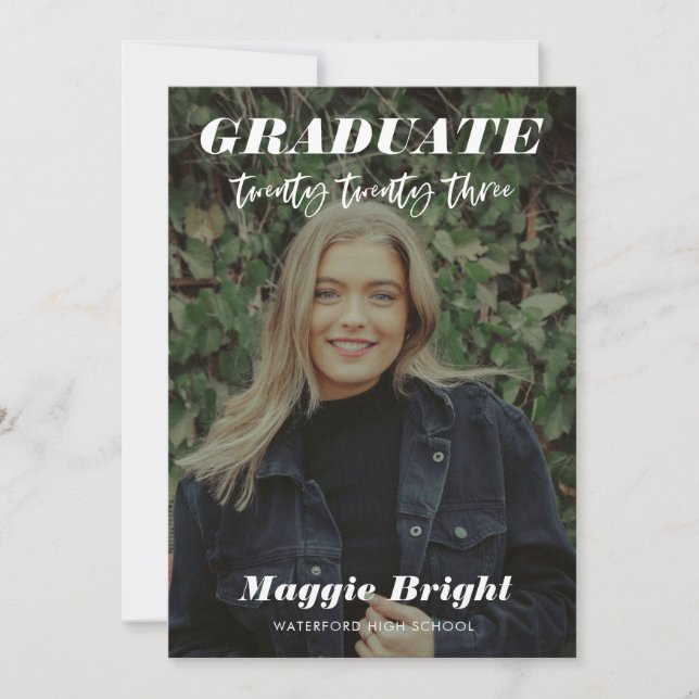 Convite de formatura moderno de 2023 para Casa Abe (Frente)