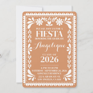 Convite de Formatura Papel Picado Turma de 2026