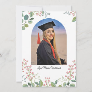 Convite de Formatura para Faculdade Boho Floral