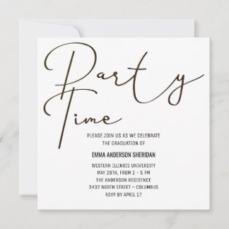 Convite de Formatura Party Time Miss Waited