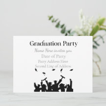 Convite de Formatura Personalizado com Nome e Ano 