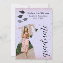 Convite de formatura personalizado e cartão de anú