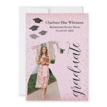 Convite de formatura personalizado e cartão de anú