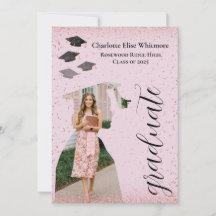 Convite de formatura personalizado e cartão de anú