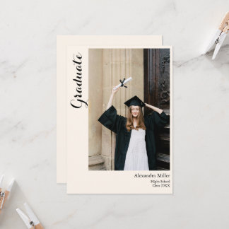 Convite de Formatura Simples Neutro