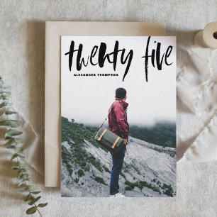 Convite de Formatura Tipografia Pincel Preto