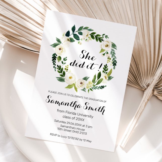 Convite de Formatura Universitária (Criador carregado)