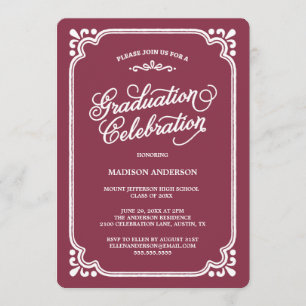 Convite de Formatura   Vintage Country