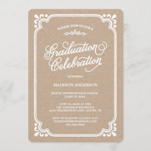 Convite de Formatura   Vintage Country