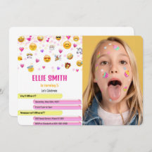 Convite de Foto com Emoji