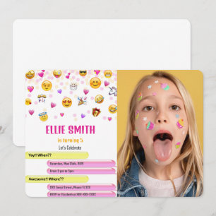 Convite de Foto com Emoji